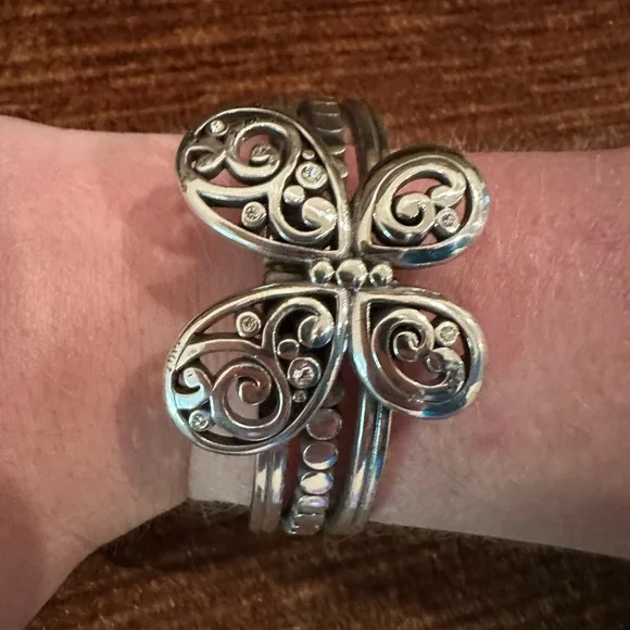 Brighton Silver Filigree Butterfly Bracelet - Picture 1 of 4